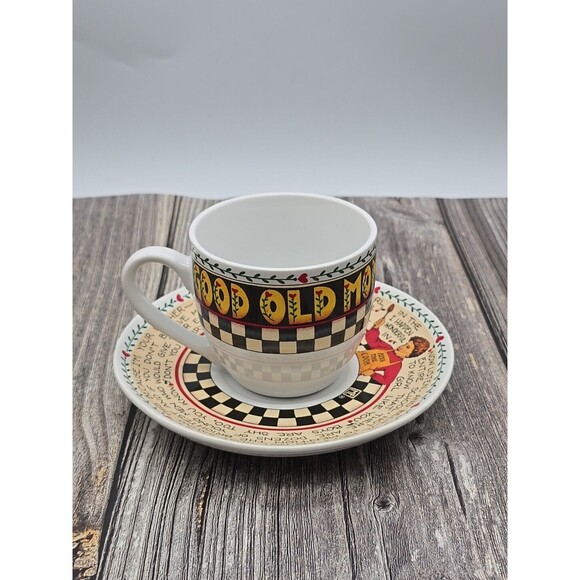 Good Old Mom Coffee Cup & Saucer Andrews McMeel Publishing - Picture 3 of 10